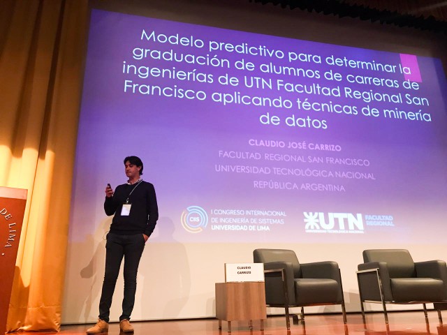 Docente investigador de nuestra Facultad presentó un artículo en un Congreso en Perú