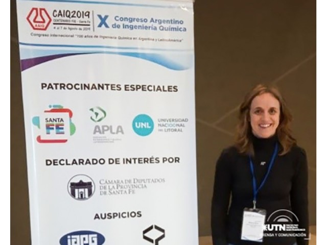 Investigadora de nuestra Facultad disertó en Congreso de Ingeniería Química