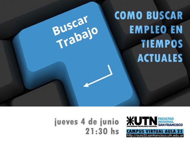 "Cómo buscar empleo", tema de la nueva charla de Aula 25