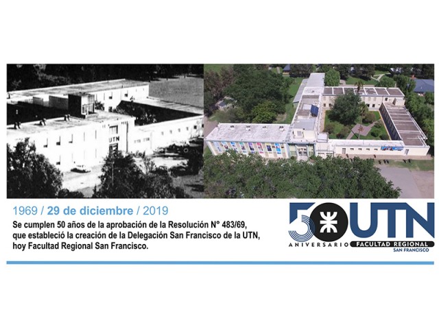 Hoy se cumplen 50 años de la aprobación de la creación de nuestra Facultad Regional: ¡Feliz cincuentenario!