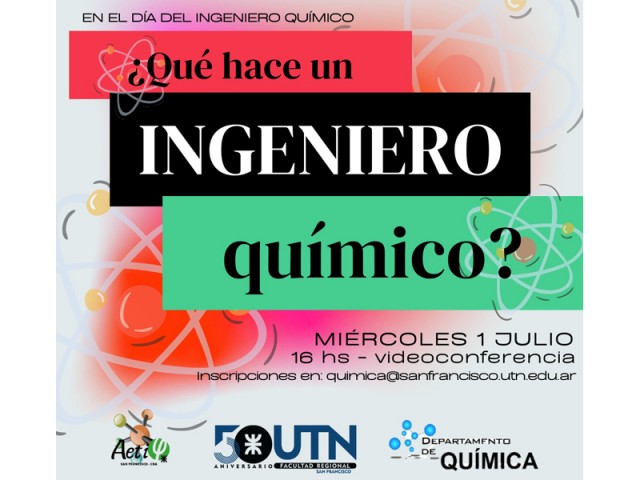 Organizan una charla-debate sobre el rol del Ingeniero Químico