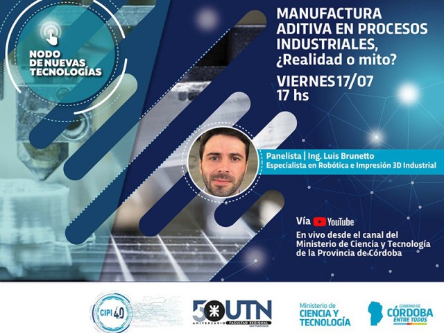 Charla online sobre Manufactura aditiva en procesos industriales, ¿realidad o mito?