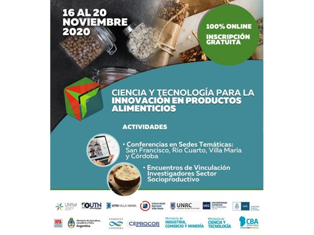 UTN San Francisco será sede del PreCongreso Internacional de Ciencia y Tecnología de los Alimentos