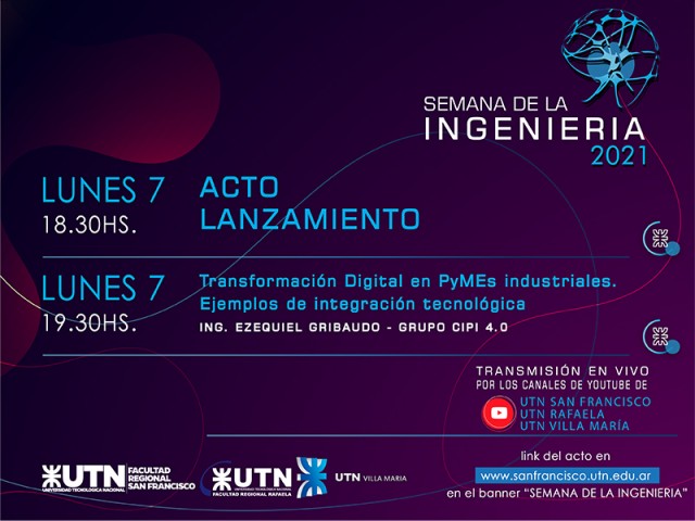 Hoy comienza la edición 2021 de la Semana de la Ingeniería