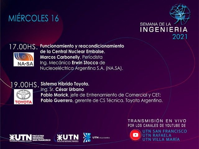 Con dos disertaciones, culmina este miércoles la Semana de la Ingeniería 2021