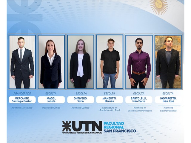 Se realizó el acto virtual de designación de Abanderados y Escoltas de UTN San Francisco