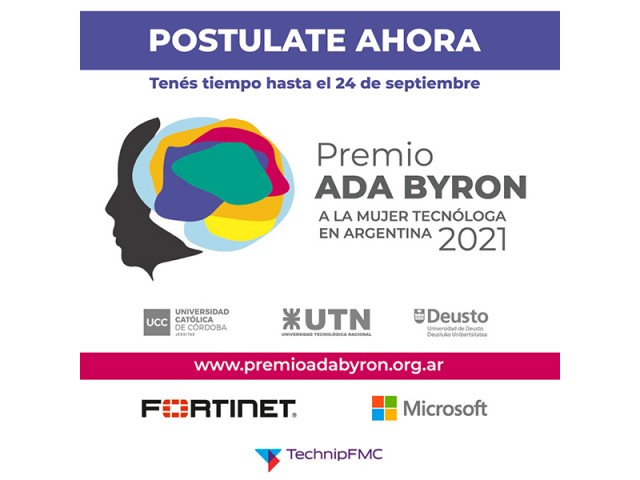 Convocatoria para el Premio Ada Byron 2021 a la Tecnóloga