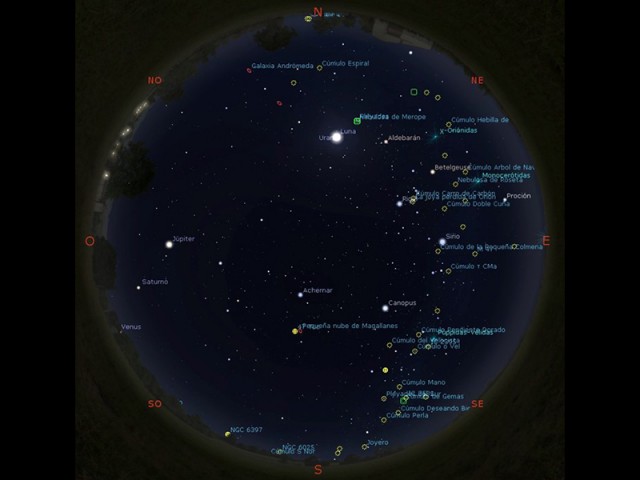 Observatorio Astronómico de la UTN: Mapa del cielo de diciembre