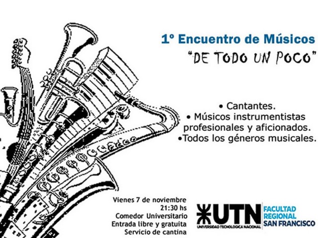 1º Encuentro de Músicos: DE TODO UN POCO