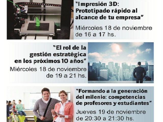 Aula 25: Se dictarán tres nuevas charlas online gratuitas