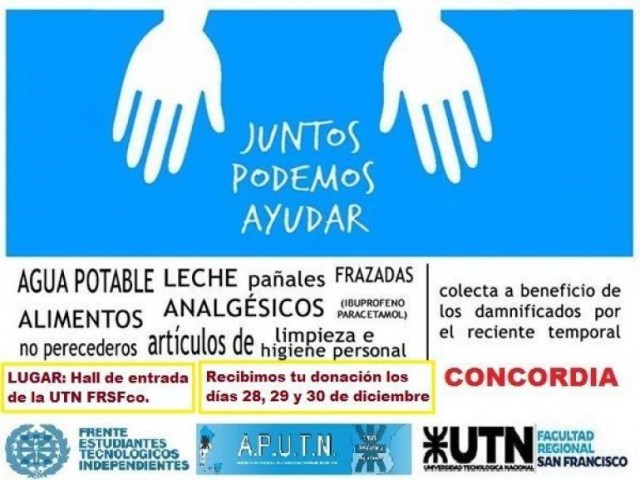 Campaña Solidaria "Juntos Podemos Ayudar"