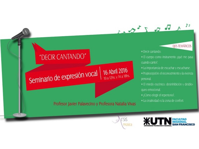 Seminario de Canto "Decir Cantando"