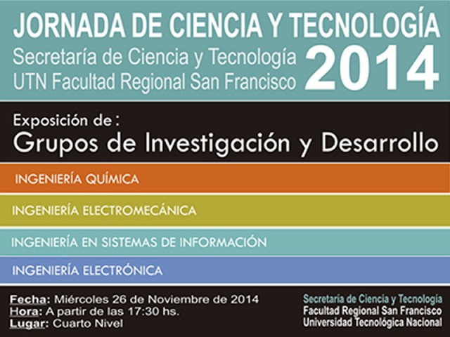 Se realizará la Jornada de Ciencia y Tecnología