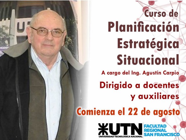 Curso para docentes y auxiliares sobre "Planificación Estratégica Situacional"