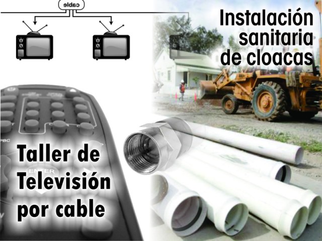 Inscripciones para curso de cloacas y Taller de televisión por cable