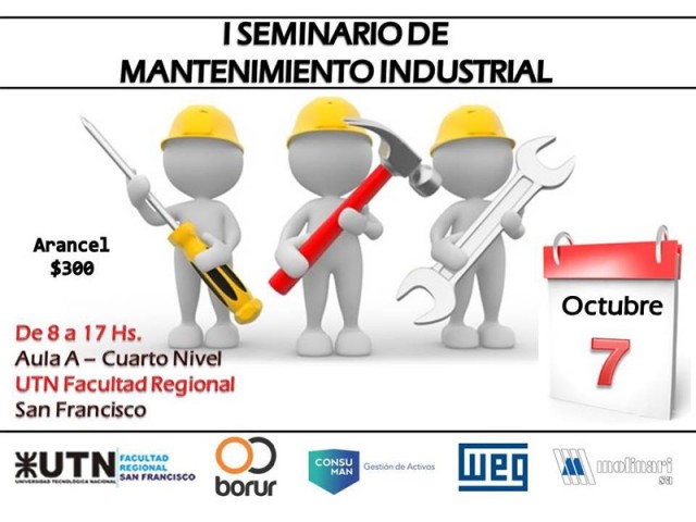 Se realizará en nuestra Facultad el Primer Seminario de Mantenimiento Industrial