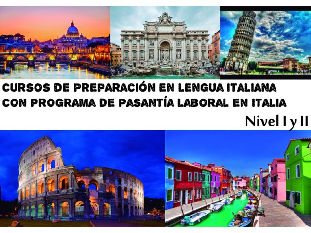 Inscripciones abiertas para cursos de italiano con pasantía laboral en Italia