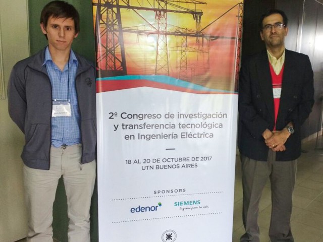 Presentación de trabajo de nuestra Facultad en Congreso de Ingeniería Eléctrica