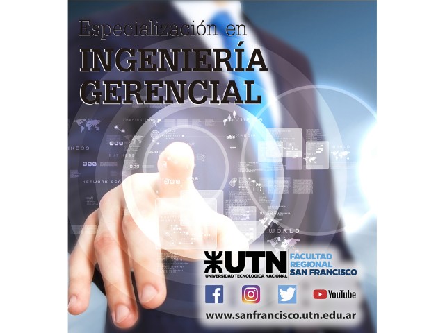 Siguen las inscripciones para la Especialización en Ingeniería Gerencial